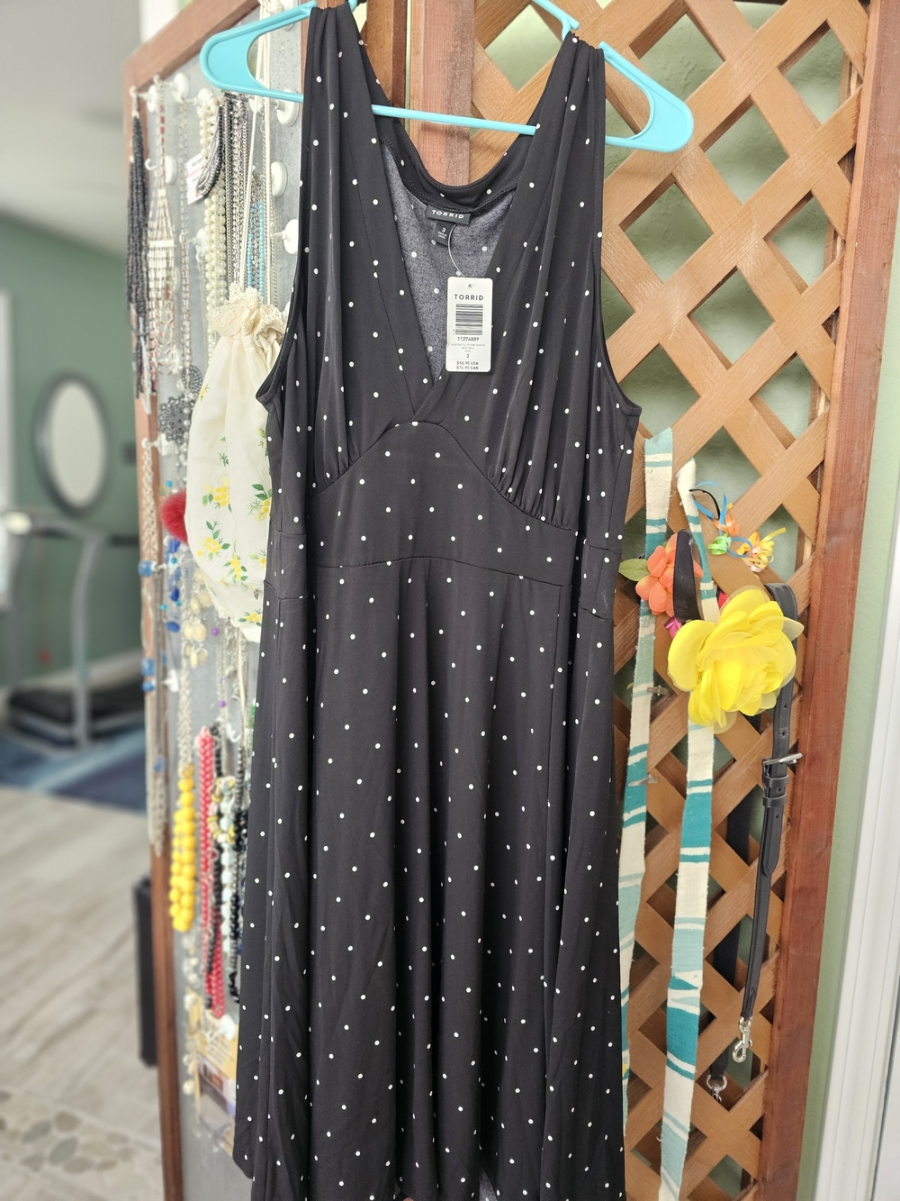 torrid Black Polka Dot Maxi Dress